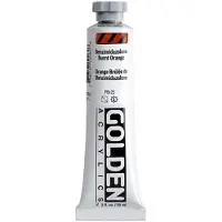 Golden Heavy Body Acrylverf Benzimidazolone Oranje Gebrand 59 ml