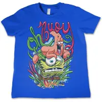 Spongebob Oh Boy Kids T-Shirt Kinder Blue-10 Jahre