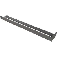 Saqu Modulo handdoekhouder met planchet voor douchewand 120cm Geborsteld Grijs