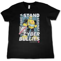 Transformers Kinder T-Shirt Take A Stand Against Cyber Bullies Kids Tee HSB-12-TF1205-DTF559 Black-8 Jahre