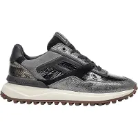 Floris van Bommel Sneakers laag 'Noppi 36' grijs / donkergrijs / zwart / zilver