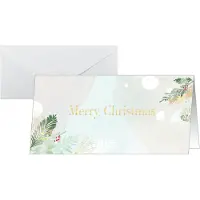 Sigel Kerstkaart + envelop DS199 21,1 x 22,1 cm Kleurenassortiment 25+25 stuks