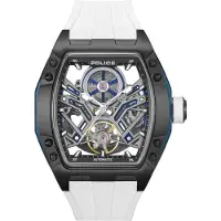 Police Analoog horloge wit