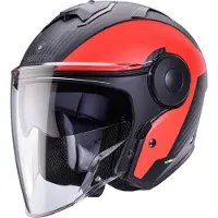 Caberg CabergSohoMilanoMatZwartRoodJethelm Maat M