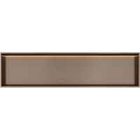 Hotbath &More BOX120L inbouwnis 30x120x10cm met verlichting tuscan bronze
