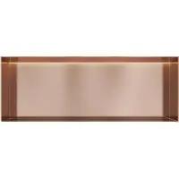 Hotbath &More BOX080FL inbouwnis 30x80x10cm zonder frame met verlichting geborsteld koper PVD