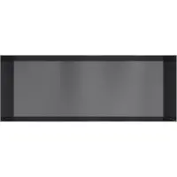 Hotbath &More frameless inbouwnis 30x80x10cm geborsteld zwart PVD