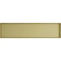 Hotbath &More BOX120F inbouwnis 30x120x10cm zonder frame geborsteld messing PVD