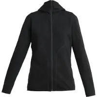 Icebreaker 560 Realfleece Elemental II Full Zip Hoodie Dames (Maat - S, Kleur - BLACK)