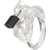 The Vice - Clitty - Kuisheidskooi - Peniskooi - Chastity Cage Voor Kleine Penis - Transparant