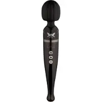 Pixey Massager Deluxe Oplaadbare Wandvibrator – Black Chrome