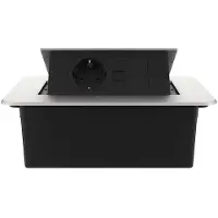 Livolo  | Zilver | 2 | Pop-Up Stekkerdoos | Push | Inbouw |