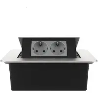 Livolo  | Zilver | 2 | Pop-Up Stekkerdoos | Push | Inbouw |