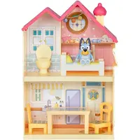Bluey Mini Home Speelset | Compact Huis met Handvat | Keuken, Slaapkamer & Badkamer | Inclusief Figuur met 5 Speelstukken