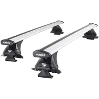 Farad Dakdragers geschikt voor Kia EV9 vanaf 2023 open dakrailing - Aluminium - Hoog laadvermogen 100kg - Wingbar Zilver - Merk