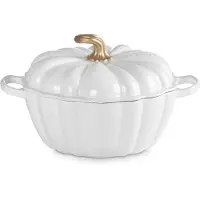 Le Creuset Gietijzeren Braadpan 'Pompoen Wit' ø24cm / 3.7L