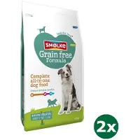 Smolke 2x12 kg hond adult kip / lam / vis graanvrij hondenvoer
