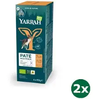 Yarrah 2x6x150 gr organic hond multipack pate kalkoen / kip / rund hondenvoer