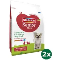 Smolke 2x3 kg senior mini hondenvoer