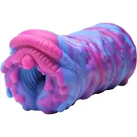 Creature Cocks Cyclone - siliconen alien kunstvagina (paars-roze)