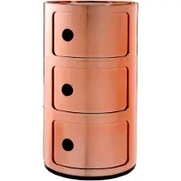 Kartell Componibili Metal Opbergunit Copper | 3 doors
