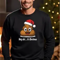 B&C Foute kersttrui- Uniseks- Zwarte kerst sweater maat 3XL- Holy shit.. it's Chritmas sweater. kerstmis