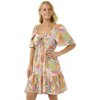 Rip Curl Cala Vadella Mini Korte Mouwen Korte Jurk