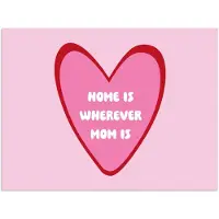 PosterMonkey Poster 160x120 cm - Quote - Moeder - Roze - Posters - Kamer decoratie - Wanddecoratie woonkamer - Muurdecoratie slaapkamer XXL