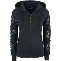 Rock Rebel by EMP Vest met capuchon - Freaking Out Loud - S tot XXL - voor Vrouwen - zwart - Maat L
