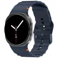 IMoshion Wave Siliconenband voor de Samsung Galaxy Watch 9 (40/44mm) / Watch 8 (40/44mm) / Classic (46mm) - Donkerblauw
