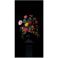 PosterMonkey Poster 60x120 cm - Bloemen - Vrolijk - Vaas - Posters - Kamer decoratie - Wanddecoratie woonkamer - Muurdecoratie slaapkamer
