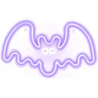 COFI Neon PLEXI LED BAT purple NNE14 Lichtdecoratie figuur