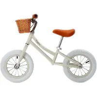 Baghera - Loopfiets Beige met helm
