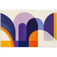 PosterMonkey Poster 90x60 cm - Vormen - Abstract - Grafisch - Oranje - Posters - Kamer decoratie - Wanddecoratie woonkamer - Muurdecoratie slaapkamer