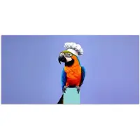 PosterMonkey Poster 160x80 cm - Papegaai - Koksmuts - Vogel - Leuk - Posters - Wanddecoratie keuken - Muurdecoratie woonkamer - Decoratieve accessoires - Kamer muur decoratie