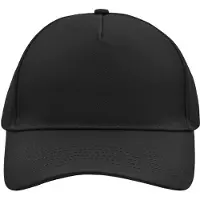Myrtle beach 5-panel baseball petjes /caps in de kleur zwart voor volwassenen -