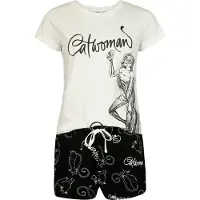 Batman Pyjama - Catwoman - S tot 3XL - voor Vrouwen - meerkleurig | Maat L