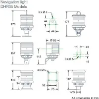 Dhr Dhr35 112.5º Port Light Zilver