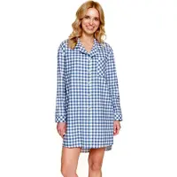 Doctor Nap Nachthemd Flanel Blue Jeans TM.7300 XXL / 3XL