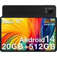 Doogee T40 Table 11 "2.5K 20GB 20GO RAM + 512GO ROM Android 14 Helio G99 Battery 8580mAh 16MP + 8MP,Zwart
