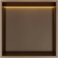 Hotbath &More BOX030L inbouwnis 30x30x10cm met verlichting tuscan bronze