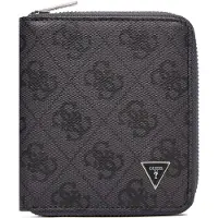 GUESS portemonnee Milano Zip Around Wallet Black donkergrijs