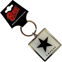 David Bowie - Blackstar Sleutelhanger - Wit