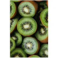 PosterMonkey Poster 120x180 cm - Kiwi - Fruit - Groen - Posters - Kamer decoratie - Wanddecoratie woonkamer - Muurdecoratie slaapkamer XXL