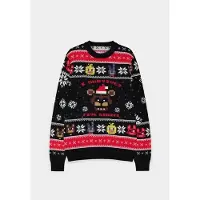 Difuzed Five Nights at Freddy's - Survived Five Nights Knitted Kersttrui - S - Zwart