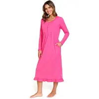 Doctor Nap Katoenen Nachthemd Borstvoeding Zwangerschap Peony TM.7318 38 / M