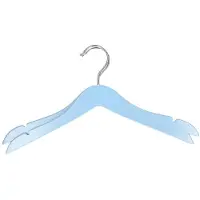 Storage solutions kledinghangers voor kinderen - 24x stuks - hout - Klerenhangers - blauw