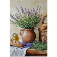PosterMonkey Poster 120x180 cm - Lavendel - Brood - Stilleven - Posters - Kamer decoratie - Wanddecoratie woonkamer - Muurdecoratie slaapkamer XXL