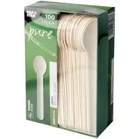 Papstar Papieren Lepel 88067 Wit 100 Stuks