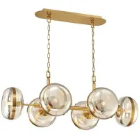 Eurofase LED Hanglamp Nottingham | 6X E27 Max 40W | Antique Brass